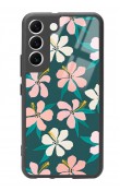 Samsung S22 Leaf Flovers Tasarımlı Glossy Telefon Kılıfı