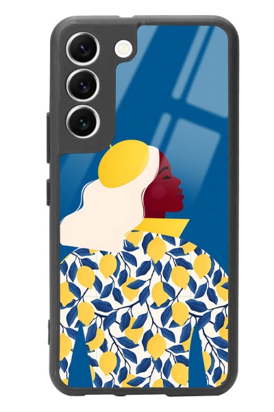 Samsung S22 Lemon Woman Tasarımlı Glossy Telefon Kılıfı