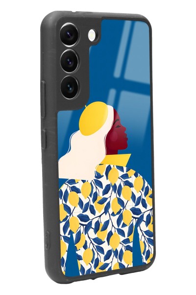 Samsung S22 Lemon Woman Tasarımlı Glossy Telefon Kılıfı