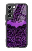 Samsung S22 Lila Batman Tasarımlı Glossy Telefon Kılıfı