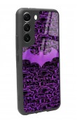 Samsung S22 Lila Batman Tasarımlı Glossy Telefon Kılıfı