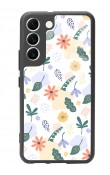 Samsung S22 Minik Çiçekler Tasarımlı Glossy Telefon Kılıfı