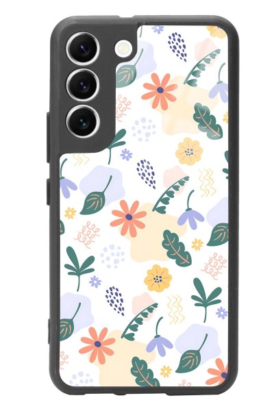 Samsung S22 Minik Çiçekler Tasarımlı Glossy Telefon Kılıfı