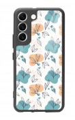 Samsung S22 Minik Yapraklar Tasarımlı Glossy Telefon Kılıfı