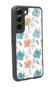 Samsung S22 Minik Yapraklar Tasarımlı Glossy Telefon Kılıfı