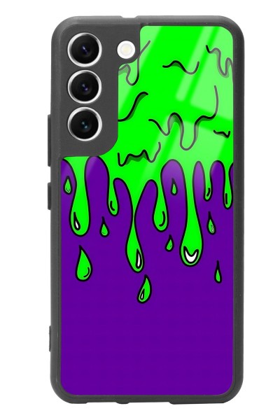 Samsung S22 Neon Damla Tasarımlı Glossy Telefon Kılıfı