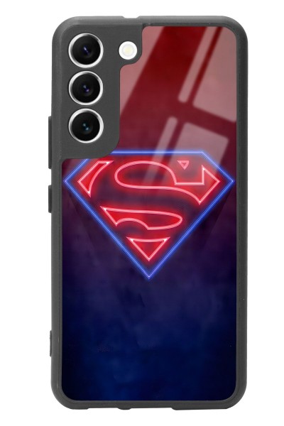 Samsung S22 Neon Superman Tasarımlı Glossy Telefon Kılıfı