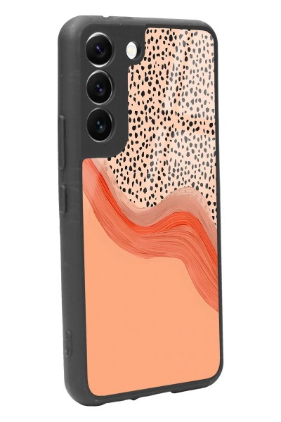 Samsung S22 Nude Benekli Tasarımlı Glossy Telefon Kılıfı
