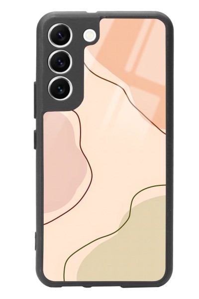Samsung S22 Nude Colors Tasarımlı Glossy Telefon Kılıfı