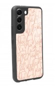 Samsung S22 Pink Dog Tasarımlı Glossy Telefon Kılıfı