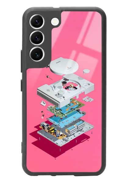 Samsung S22 Playstation Tasarımlı Glossy Telefon Kılıfı