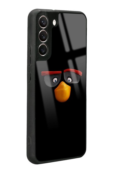Samsung S22 Plus Black Angry Birds Tasarımlı Glossy Telefon Kılıfı