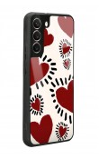 Samsung S22 Plus Brush Heart Tasarımlı Glossy Telefon Kılıfı