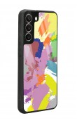 Samsung S22 Plus Colored Brush Tasarımlı Glossy Telefon Kılıfı