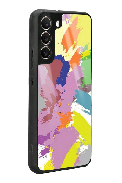Samsung S22 Plus Colored Brush Tasarımlı Glossy Telefon Kılıfı