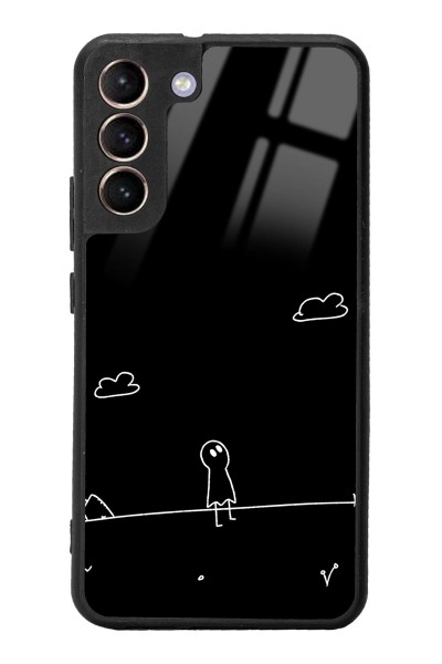 Samsung S22 Plus Doodle Casper Tasarımlı Glossy Telefon Kılıfı