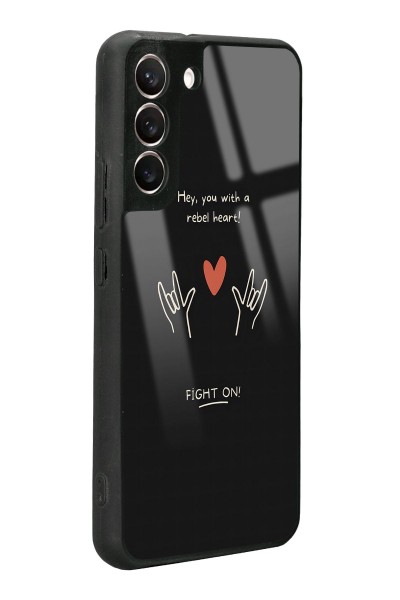 Samsung S22 Plus Fight On Tasarımlı Glossy Telefon Kılıfı