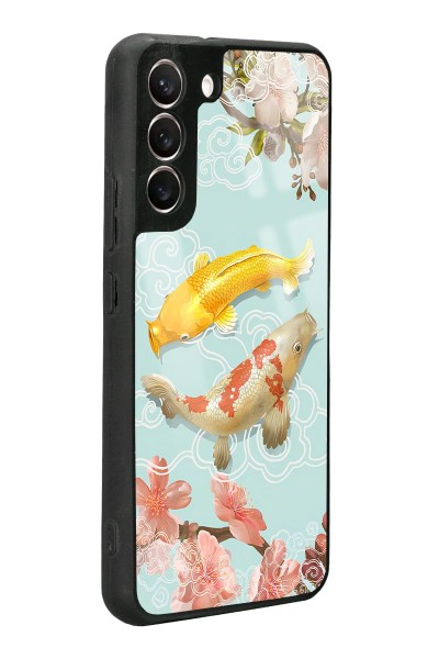 Samsung S22 Plus Koi Balığı Tasarımlı Glossy Telefon Kılıfı