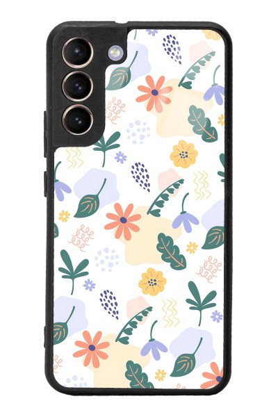 Samsung S22 Plus Minik Çiçekler Tasarımlı Glossy Telefon Kılıfı