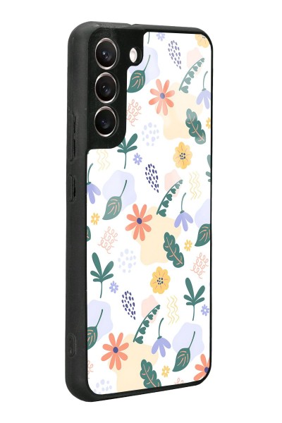 Samsung S22 Plus Minik Çiçekler Tasarımlı Glossy Telefon Kılıfı