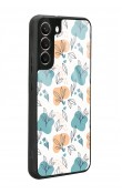 Samsung S22 Plus Minik Yapraklar Tasarımlı Glossy Telefon Kılıfı