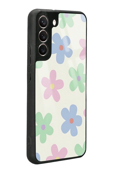 Samsung S22 Plus Nude Çiçek Tasarımlı Glossy Telefon Kılıfı