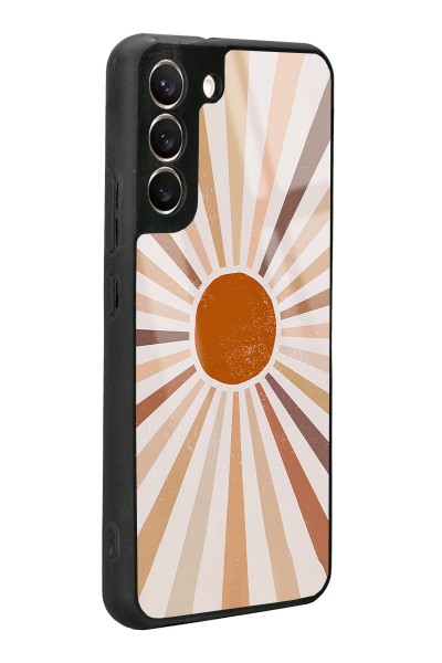 Samsung S22 Plus Retro Güneş Tasarımlı Glossy Telefon Kılıfı