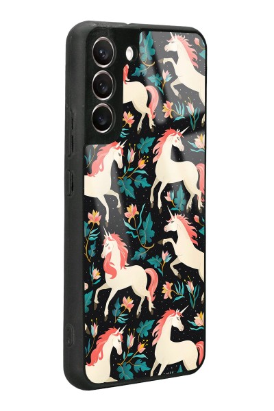 Samsung S22 Plus Unicorn Desenli Tasarımlı Glossy Telefon Kılıfı Uyumlu