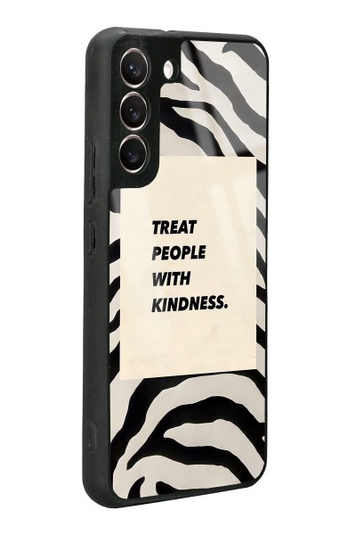 Samsung S22 Plus Zebra Motto Tasarımlı Glossy Telefon Kılıfı