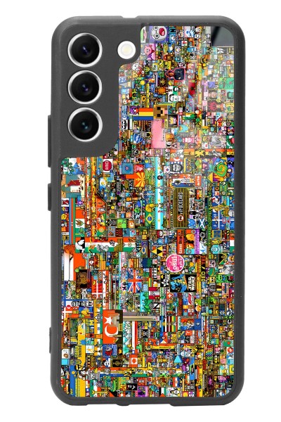 Samsung S22 R/place Hatıra Tasarımlı Glossy Telefon Kılıfı
