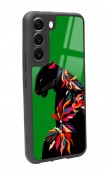 Samsung S22 Renkli Leopar Tasarımlı Glossy Telefon Kılıfı