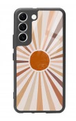 Samsung S22 Retro Güneş Tasarımlı Glossy Telefon Kılıfı