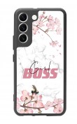 Samsung S22 Sakura Girl Boss Tasarımlı Glossy Telefon Kılıfı