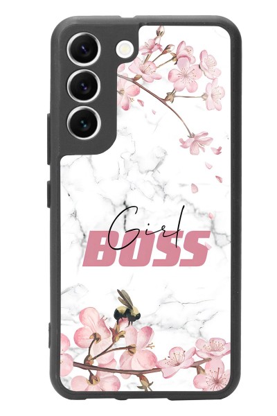 Samsung S22 Sakura Girl Boss Tasarımlı Glossy Telefon Kılıfı