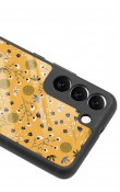 Samsung S22 Sarı Bindanlı Tasarımlı Glossy Telefon Kılıfı