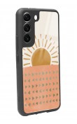 Samsung S22 Suluboya Güneş Tasarımlı Glossy Telefon Kılıfı