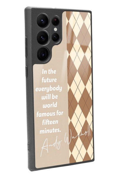 Samsung S22 Ultra Andy Ekose Tasarımlı Glossy Telefon Kılıfı