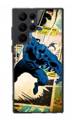 Samsung S22 Ultra Black Panther Kara Panter Tasarımlı Glossy Telefon Kılıfı