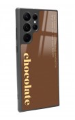 Samsung S22 Ultra Choclate Tasarımlı Glossy Telefon Kılıfı