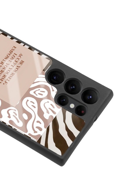 Samsung S22 Ultra Emoji Zebra Tasarımlı Glossy Telefon Kılıfı