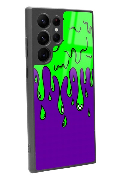 Samsung S22 Ultra Neon Damla Tasarımlı Glossy Telefon Kılıfı