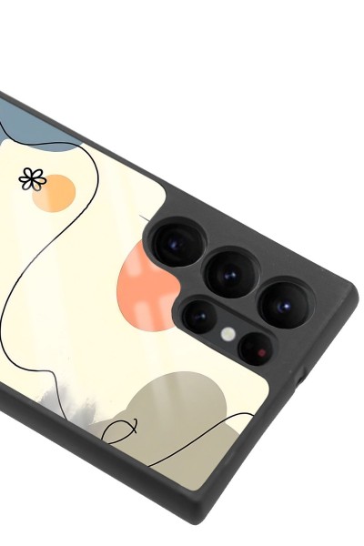 Samsung S22 Ultra Nude Papatya Tasarımlı Glossy Telefon Kılıfı