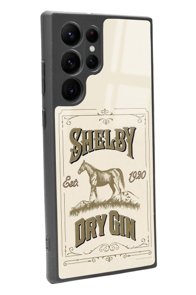 Samsung S22 Ultra Peaky Blinders Shelby Dry Gin Tasarımlı Glossy Telefon Kılıfı