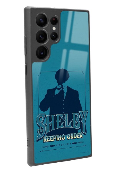 Samsung S22 Ultra Peaky Blinders Shelby Tasarımlı Glossy Telefon Kılıfı
