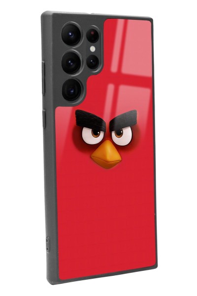 Samsung S22 Ultra Red Angry Birds Tasarımlı Glossy Telefon Kılıfı