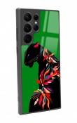 Samsung S22 Ultra Renkli Leopar Tasarımlı Glossy Telefon Kılıfı