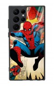 Samsung S22 Ultra Spider-man Örümcek Adam Tasarımlı Glossy Telefon Kılıfı