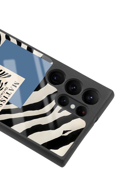 Samsung S22 Ultra Zebra Matısse Tasarımlı Glossy Telefon Kılıfı