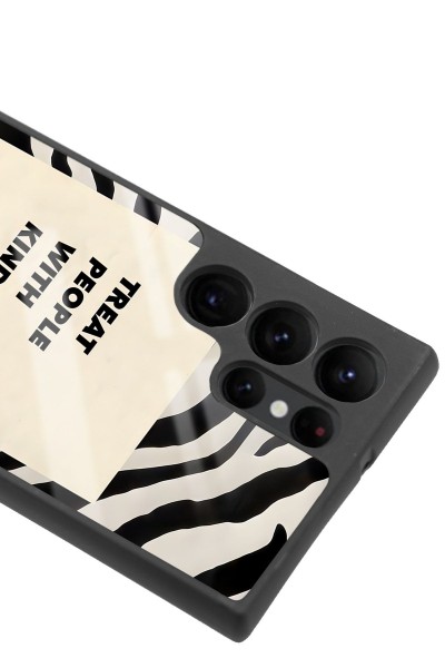 Samsung S22 Ultra Zebra Motto Tasarımlı Glossy Telefon Kılıfı