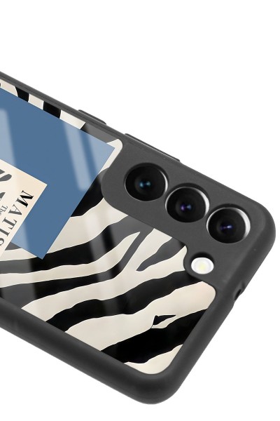 Samsung S22 Zebra Matısse Tasarımlı Glossy Telefon Kılıfı